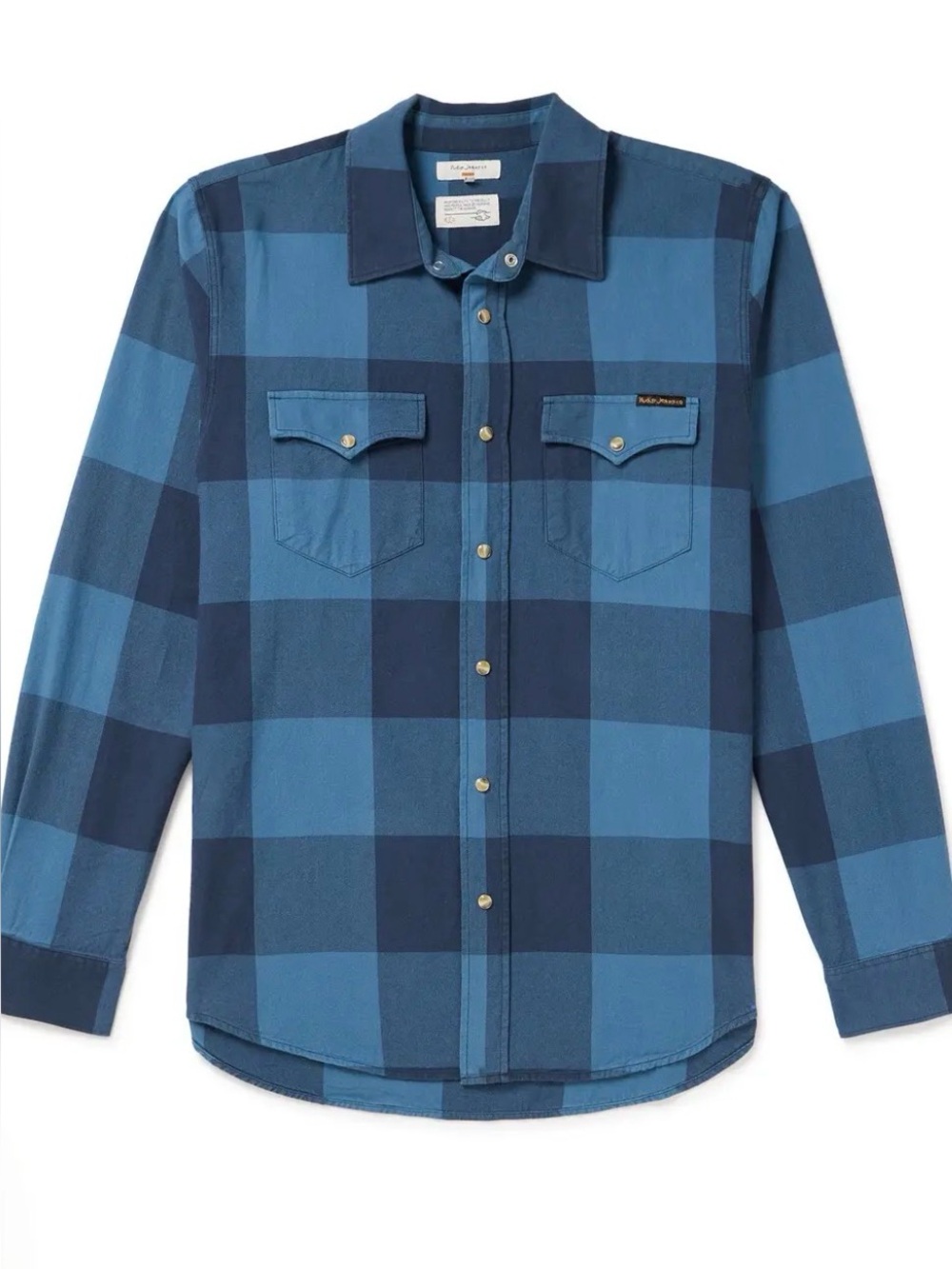 Nudie Jeans George Checked western shirt - small